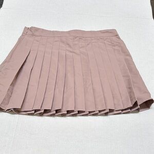 Love Fire Pleated Pink Skirt Size Large